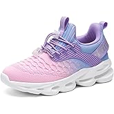 HSQ Boys Girls Tennis Shoes Kids Breathable Sneakers Ultra-Light Athletic Running Shoes for Toddler/Little Kid/Big Kid