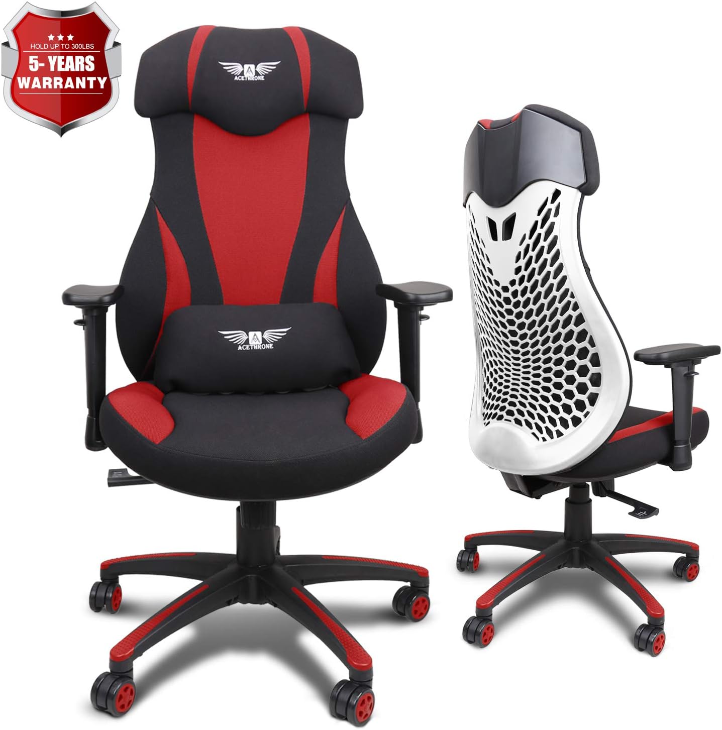 Best reclining pc gaming chair lumbar back massage