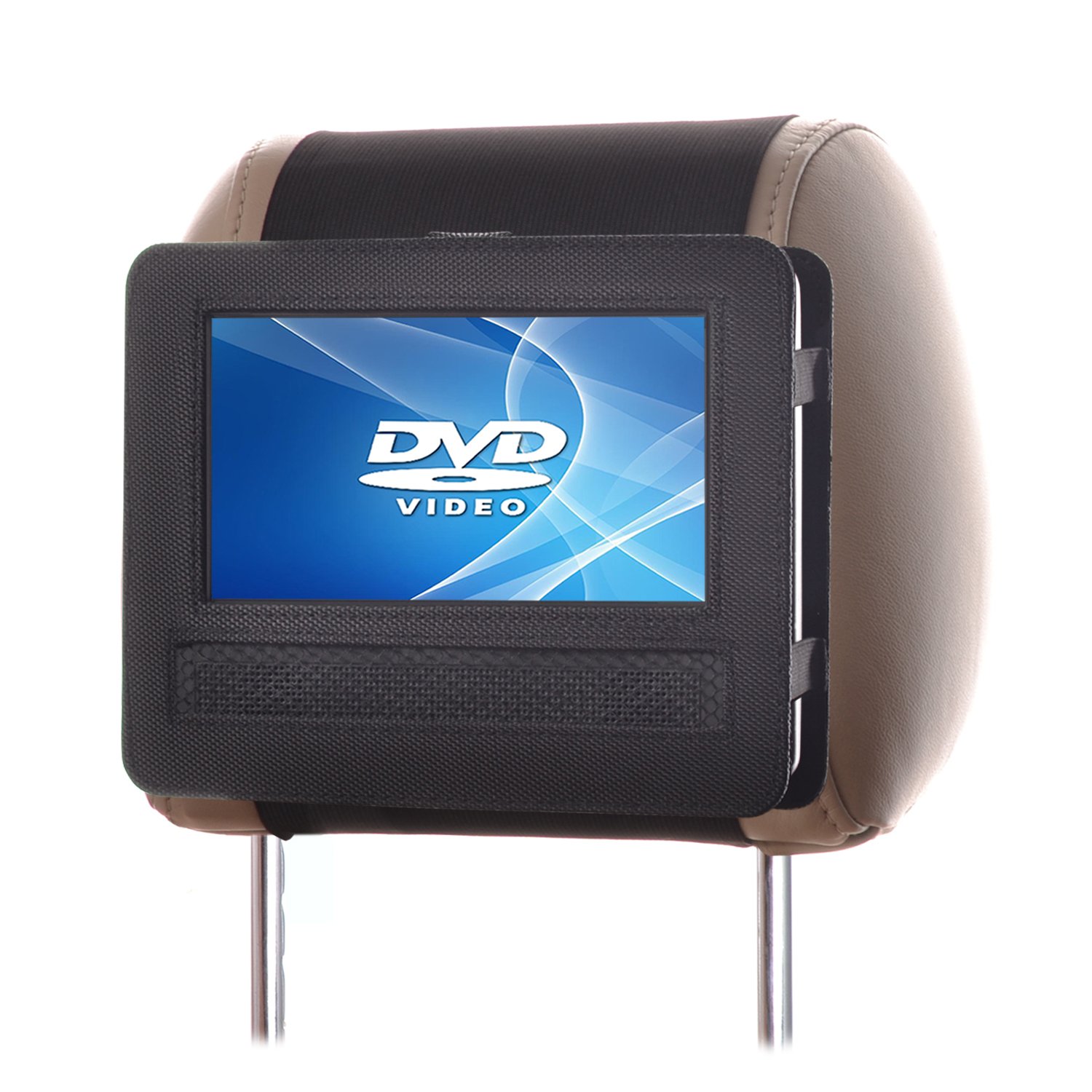 Car Headrest Mount for Swivel & Flip Style Portable DVD Player7 Inch