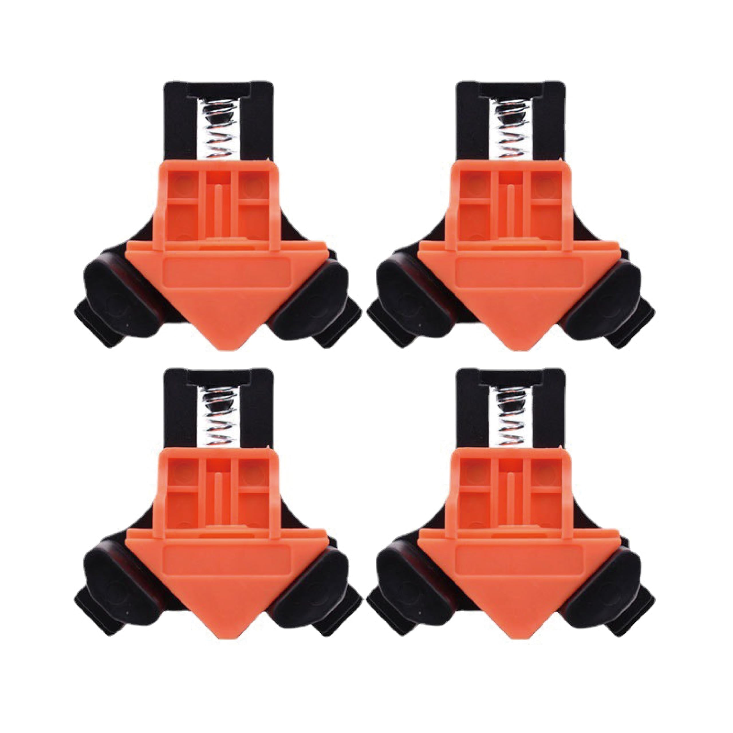 SusggO Pack of 4 Corner Clamps. Clamp Straight Angle Adjustable Carpenter Clamps for Wood Clips Corner Cats Carpentry 90º Clamp in Straight Angle Sergeant