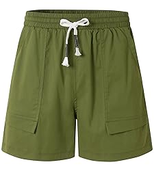 Vcansion Womens Elastic Waist Plus Size Summer