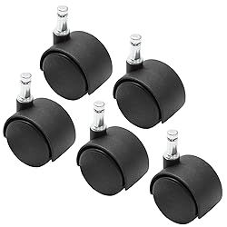 suiwotin 5pcs 1.5 Inch Swivel Caster Wheels, M8
