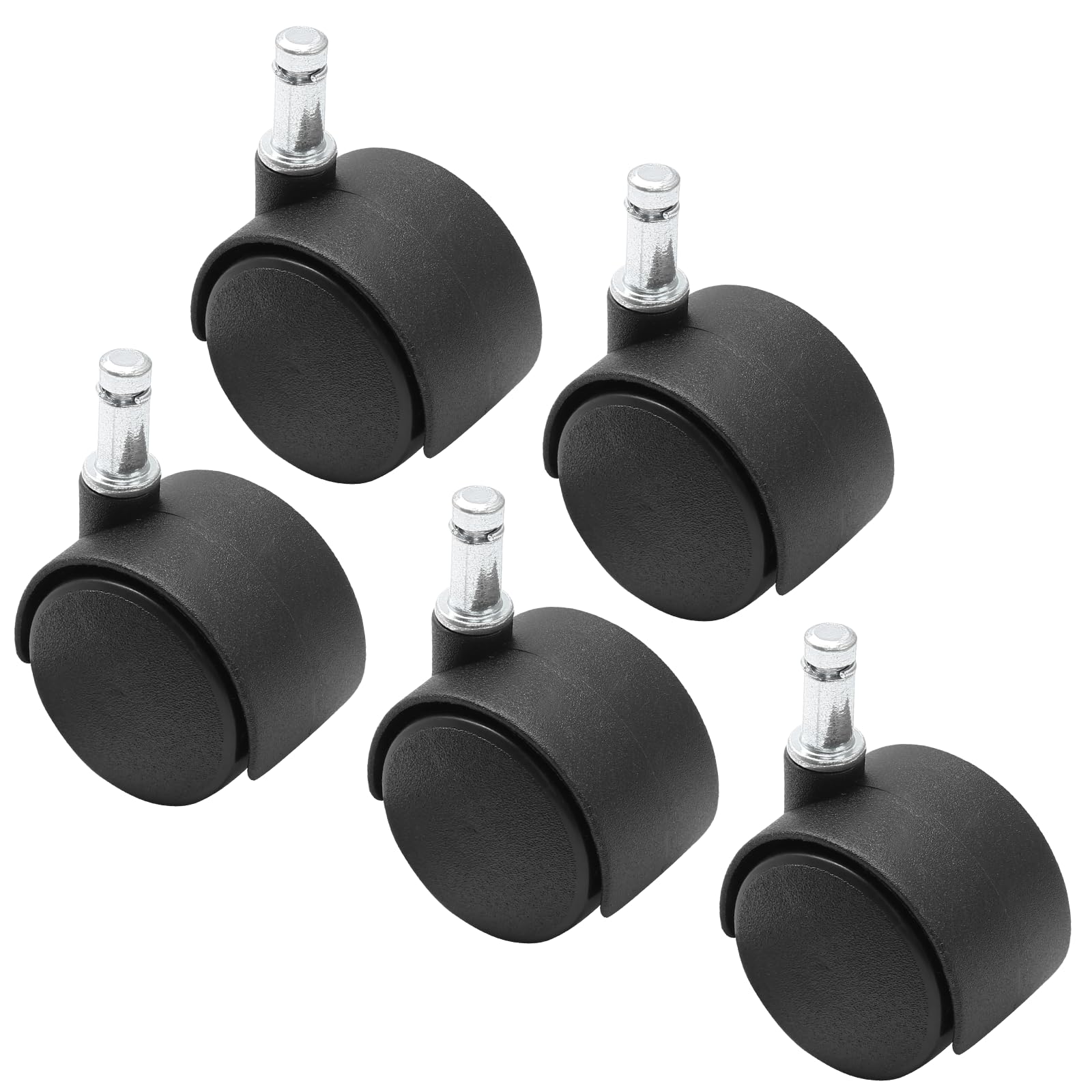 suiwotin 5pcs 1.5 Inch Swivel Caster Wheels, M8