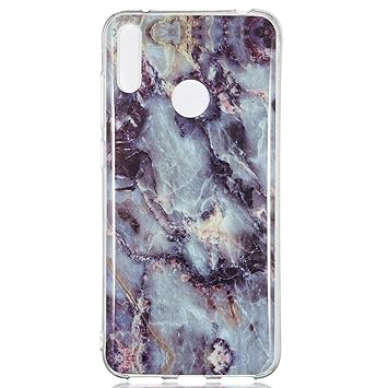 Lomogo Huawei Y7 2019/Y7 Pro 2019 Case Soft Silicon Case Shockproof Anti-Scratch Marble Case Cover for Huawei Y7 Prime 2019/Y7Pro 2019 - LOYHU190240 L12