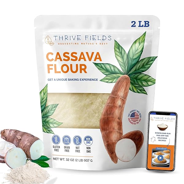 THRIVE FIELDS CASSAVA FLOUR – ALL-PURPOSE YUCA ROOT...