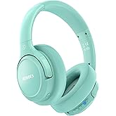 BERIBES Bluetooth Headphones Over Ear, 65H Playtime and 6 EQ Music Modes Wireless Headphones with Microphone, HiFi Stereo Foldable Lightweight Headsets, Deep Bass for Home Office Cellphone PC Ect.