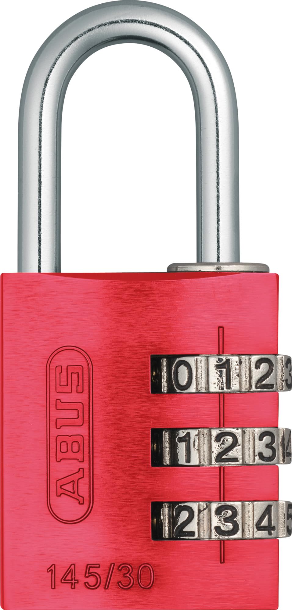Padlock Combination Aluminum 30mm Red