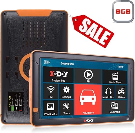 Xgody X5 9 Inch Auto Sat Nav Gps Navigation System Car Truck Gps