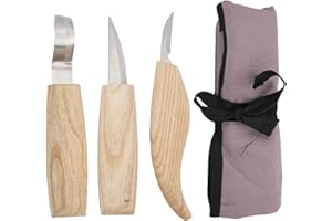 Professional Wood Carving Knives Set 5PCS High Carbon Stainless Steel Blades Ergonomic Wood Handles Precision Woodworking Too