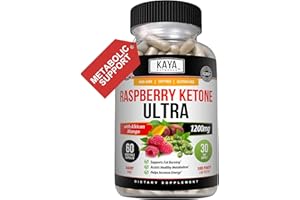 Kaya Naturals Keto Diet Raspberry Ketone - Weight Loss Supplement, Appetite Control, Boost Metabolism - 60 Count