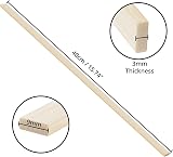BELLE VOUS Natural Bamboo Wood Sticks Extra Long 40cm 100 Pack Craft Dowels view 2