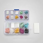 GeLaozee Mohs Hardness Test Kit with 10 Rocks &amp; Porcelain Streak Plate - Complete Geology Mineral Testing Kit for Rock Identification