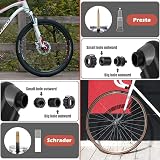 Diyife Bike Pump with Pressure Gauge 120 PSI 17 in 1 Presta Schrader view 4