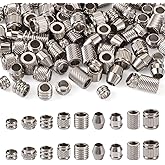 Fashewelry 90pcs Stainless Steel Column Beads Tube Large Hole European Spacer Beads Hole: 4-5mm for Bracelet Necklace Hair Jewelry Making Findings