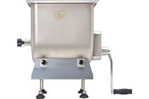 LEM Products BigBite 50 Pound Capacity Fixed Position Meat Mixer, Stainless Steel, Motor or Grinder Not Included