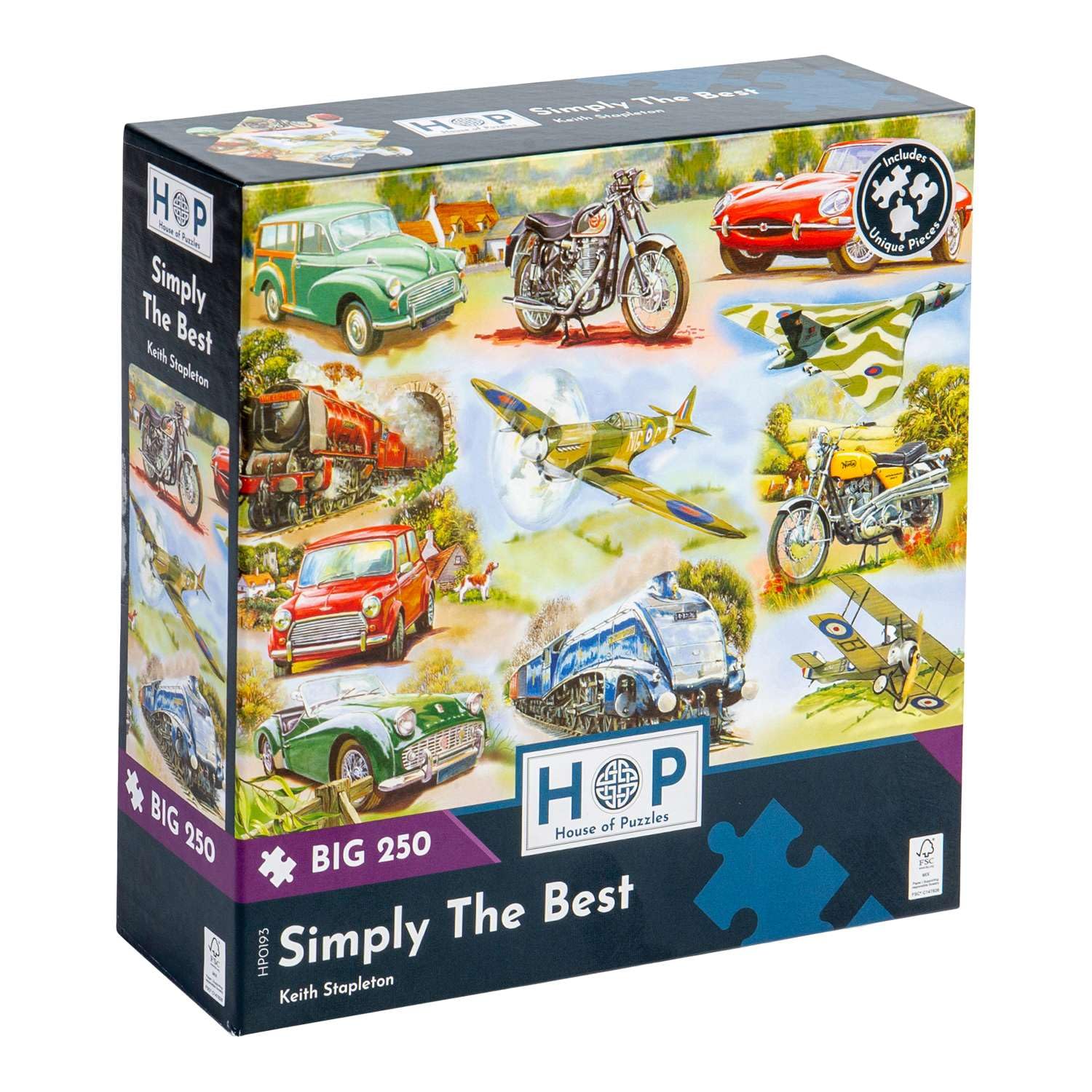 The House of Puzzles - Simply The Best Jigsaw - Big 250 Piece Jigsaws For Adults & Kids, Extra Large Pieces, Artist Illustrated, Scenic Landscape, Deluxe Puzzle Gifts — image 1
