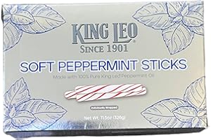 King Leo Soft Peppermint Sticks (11.5 oz Box)