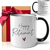 ZWV Happy Retirement Coffee Mug for Men Women, Going Away Gifts for Boss, Manager, Coworkers, Colleague - Goodbye, Farewell, Coworkers Leaving, Quitter, Christmas Retirement mug