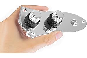 920D Custom JB-CON-CH-BK Dual Pickup Bass Concentric Control Plate Upgrade