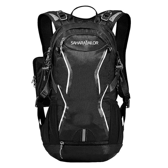 Sahara Sailor Fahrradrucksack 20L, Leichter Wanderrucksack/Reiserucksack/Skirucksack mit Regenschutzkappe und Helmabdeckung