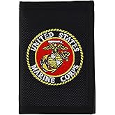 Armycrew Military Theme Embroidered Trifold Wallet (Marine, One Size)