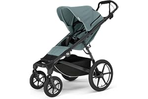 Thule Urban Glide 4-Wheel Single Child All-Terrain Stroller, Full-Suspension System, Air-Filled Tires, Upright seat with Adjustable Recline and Built-in Leg Rest, Baby Stroller