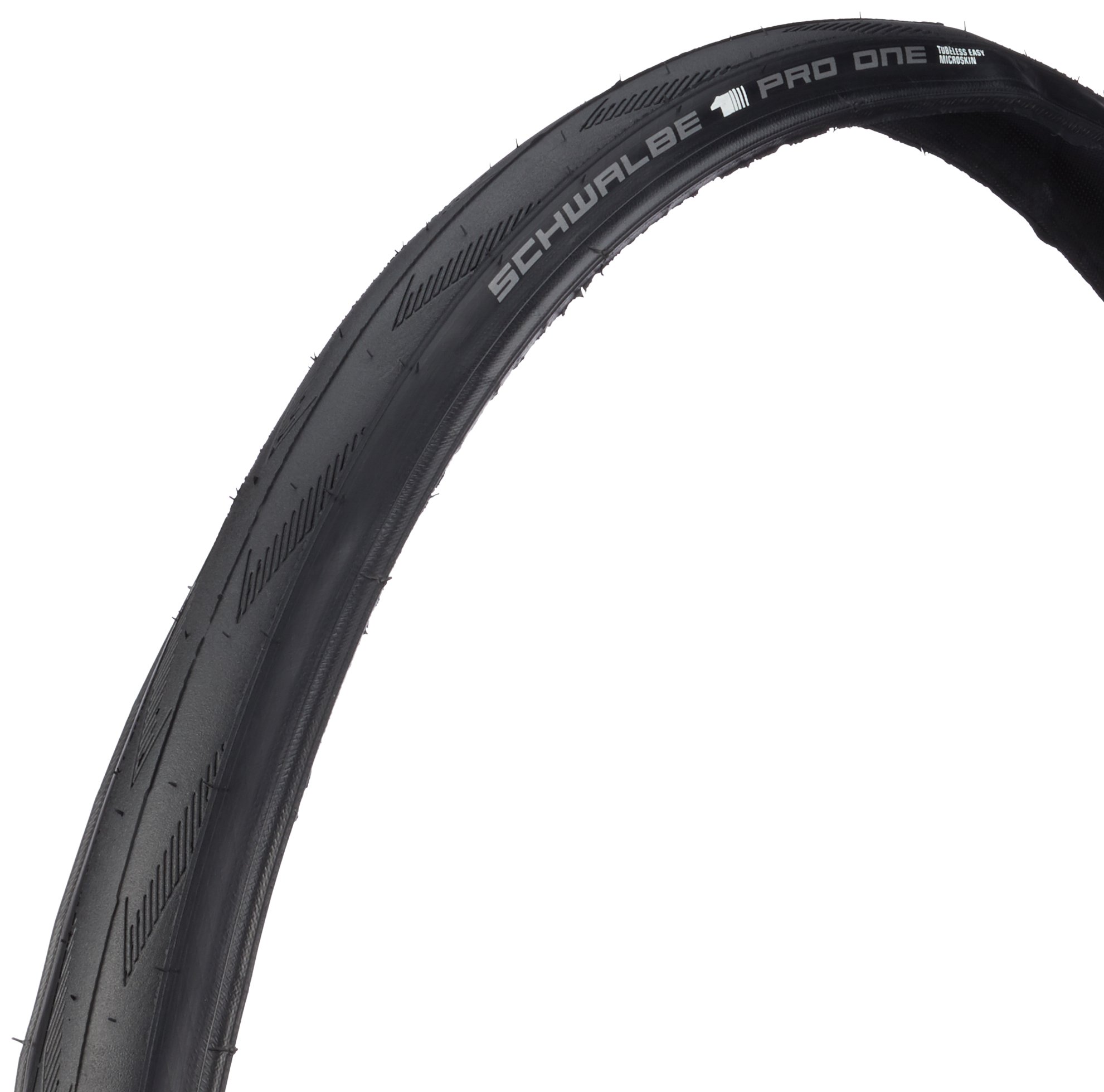Schwalbe Unisex's PRO ONE Evo, MicroSkin, TLE Tyres, Black, 25-584, Cicli Bonin_002741