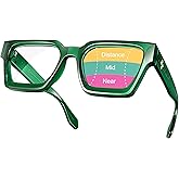 VISOONE Progressive Multifocal Anti-Fog Reading Glasses with Anti-Blue Light and UV Protection Readers Women and Men RIVER