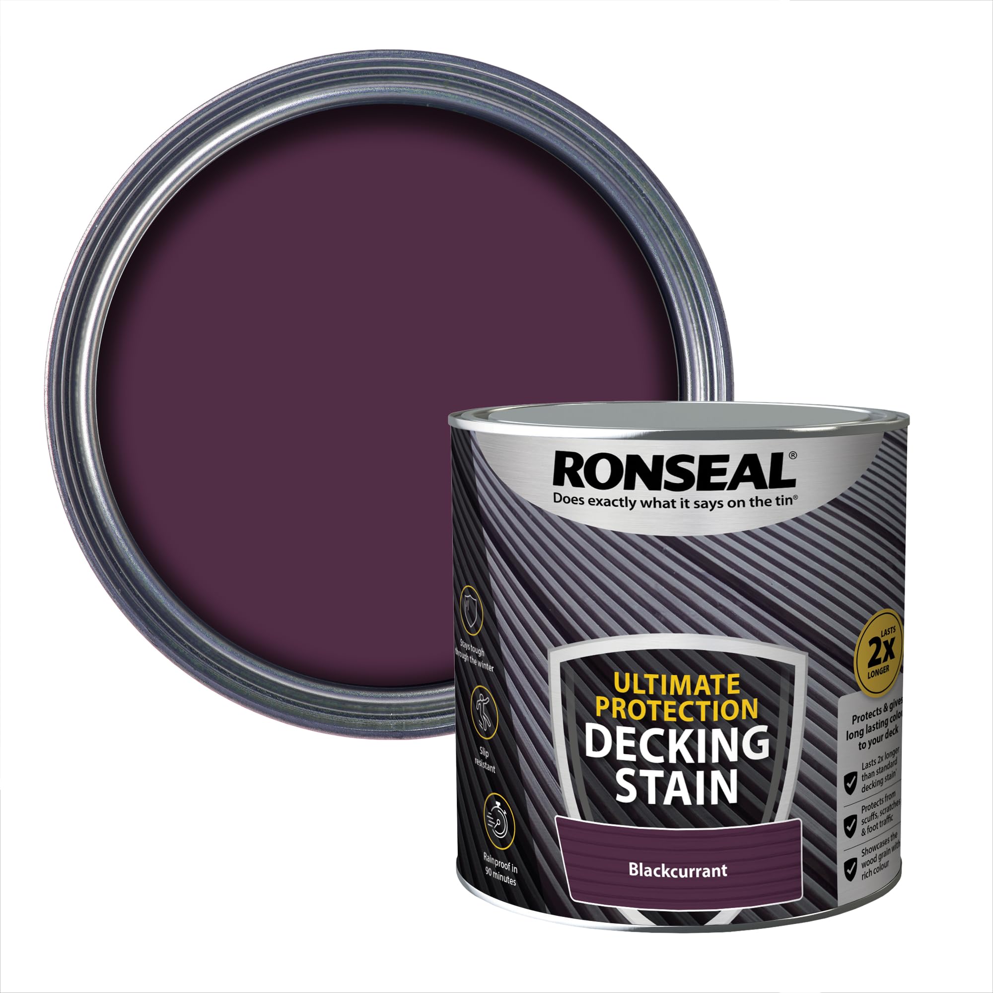 Ronseal Ultimate Protection Decking Stain Blackcurrant 2.5L