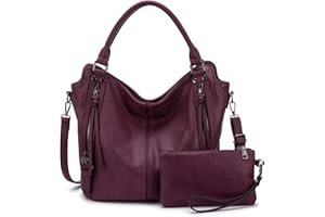 REALER Tote Bag for Women PU Leather Shoulder Bags Fashion Hobo Bags Large Purse and Handbags with Adjustable Shoulder Strap