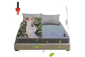 Amzeth Grounding Sheets, Grounding Mattress Pads 90% Organic Cotton + 10% Pure Silver Fiber, Bed Grounding Pads for All Mattress Sizes, Bed Grounding Kit for Healthy Sleep Therapy (King 80 * 76 Inch)