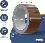Kraftex Copper Tape Conductive Adhesive 1in x 66ft Copper Foil Tape EMI view 2
