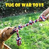 Speedy Panther Indestructible Dog Rope Toy 90cm 5 Knots Large Aggressive Chewers view 6