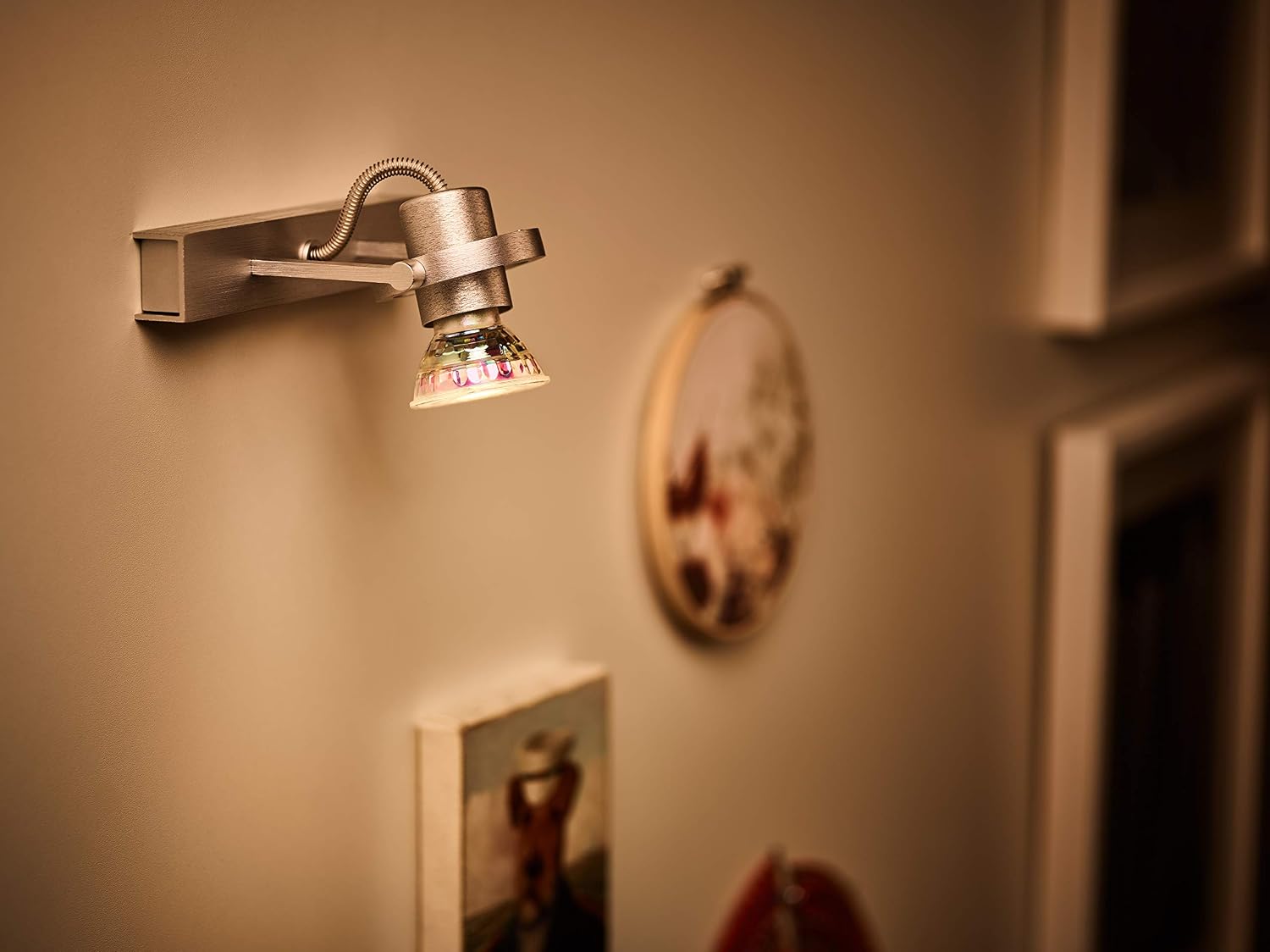 Philips LED Classic Warm White Spot Light, Glass, GU10, 4.59 W, Pack of 3, 3 Count (Pack of 1) - Image 4