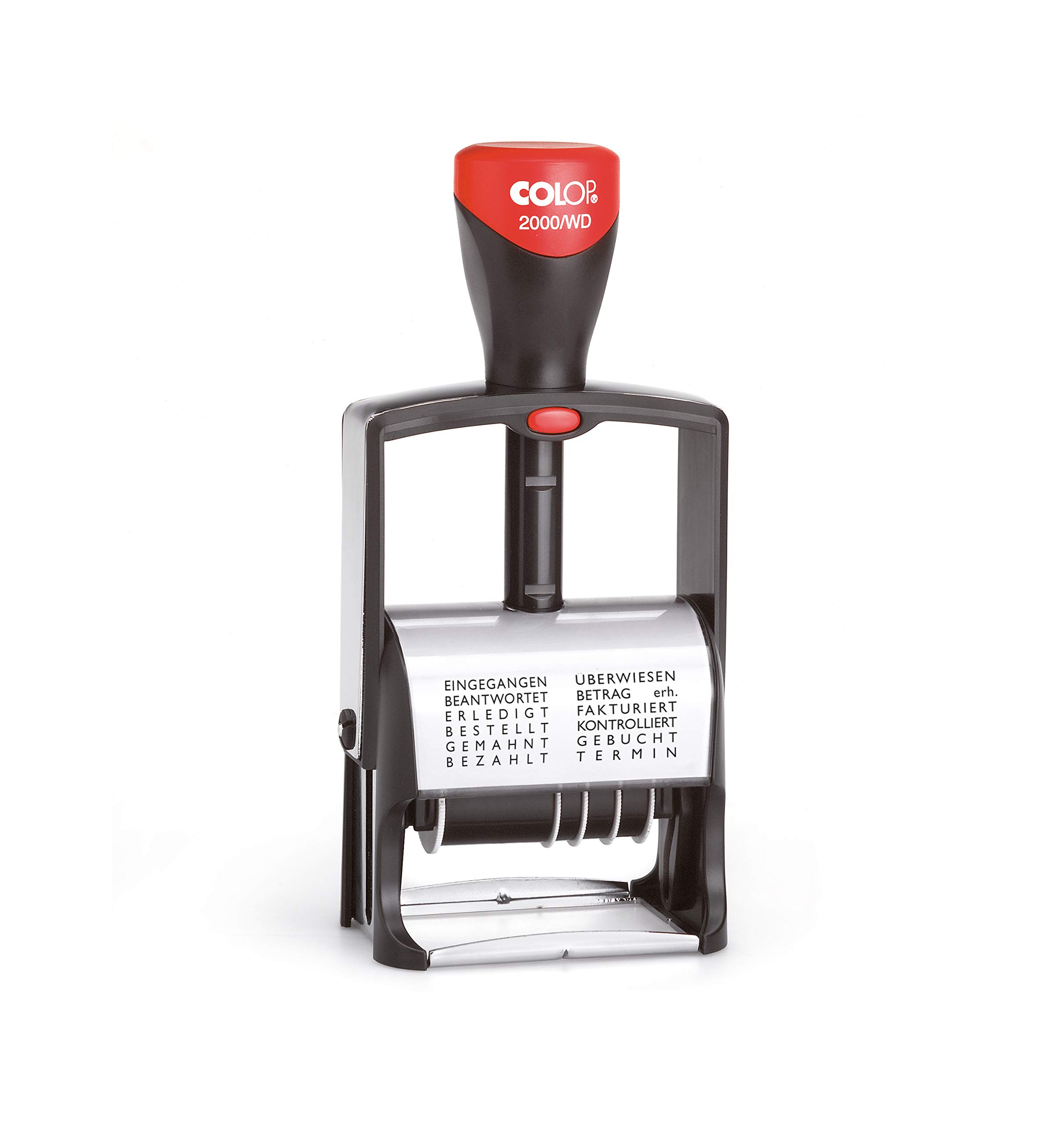 COLOP 106990 Word Band Stamp 2000/WD in Blister Date German Cushion Black