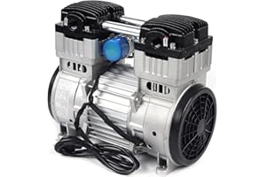 Futchoy Oil-Free Vacuum Pump 110V Lab Diaphragm Vacuum Pump Oil Free 8 Bar 370W 2A Oilless Vacuum Pump 100L/ min 1100W 5A Diaphragm Mute Pump 200L / min (1100W)