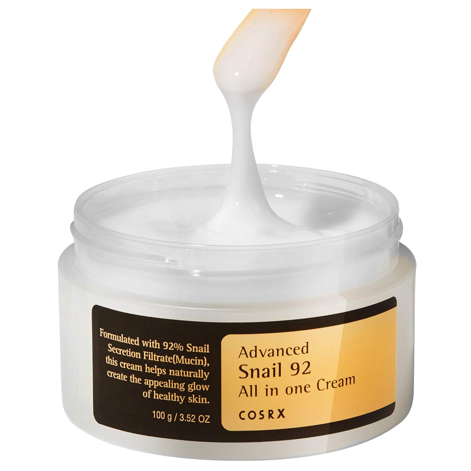 COSRX Advanced Snail 92 All in one Cream, 3.53 oz / 100g | Snail Secretion Filtrate 92% for Moisturizing: Beauty