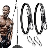 TOBWOLF Gym Cable Extension, Fitness Extension Rope Attachment Compatible with Home Gym Accessories Thick 0.2", Replacement Gym Cable Machine Extension for LAT/Tricep Pull Down, Leg Extensions Machine