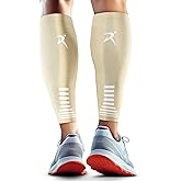 Rymora Calf Compression Sleeves Men Women - Leg Compression Sleeve Footless Socks - Shin Splint Relief Fitness Running