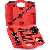 OMT Wheel Bearing Puller Tool Compatible with Harley Davidson Motorcycles | Wheel Bearing Remover Installer Tool Set for 0.75" 1" 25mm Bearings Compatible with Hogs from 2000, Red Case