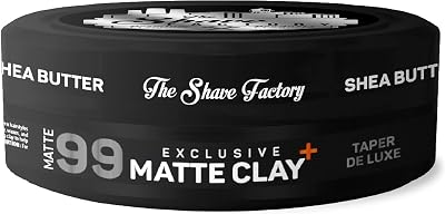 The Shave Factory Matte Clay 150ml Extra Hold Shea Butter De Luxe