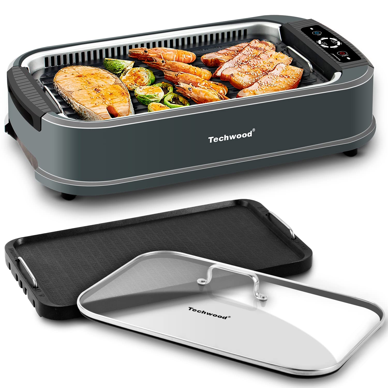Mua Techwood Indoor Grill Smokeless Grill, 1500W Indoor Korean BBQ ...