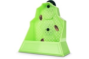 Eckpo Reptile Anti-Escape Feeding Bowl, Wall-Mounted Feeder for Reptile, Stimulate Hunting Accessories for Terrarium, Vivarium and Paludarium, Suitable for Lizard, Gecko & Frog, Small