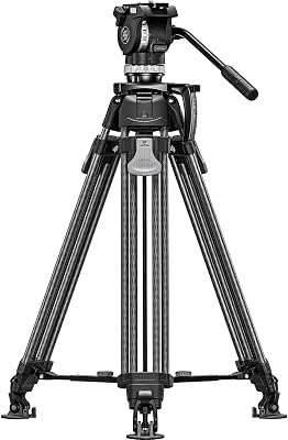- Video-Stativ-Kit - Tragfähigkeit: 8 kg - Ausziehbare Füße - Mindesthöhe: 39 cm, maximale Höhe: 167 cm - LVF-163C+FH-10