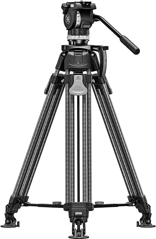 - Video-Stativ-Kit - Tragfähigkeit: 8 kg - Ausziehbare Füße - Mindesthöhe: 39 cm, maximale Höhe: 167 cm - LVF-163C+FH-10