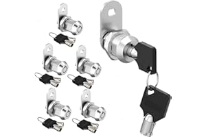 inBovoga 6 Pack Cabinet Lock with Keys, 7/8" RV Storage Locks, Tubular RV Cam Lock for RV Compartment Storage Door Tool Box File Cabinet Drawer, Zinc Alloy