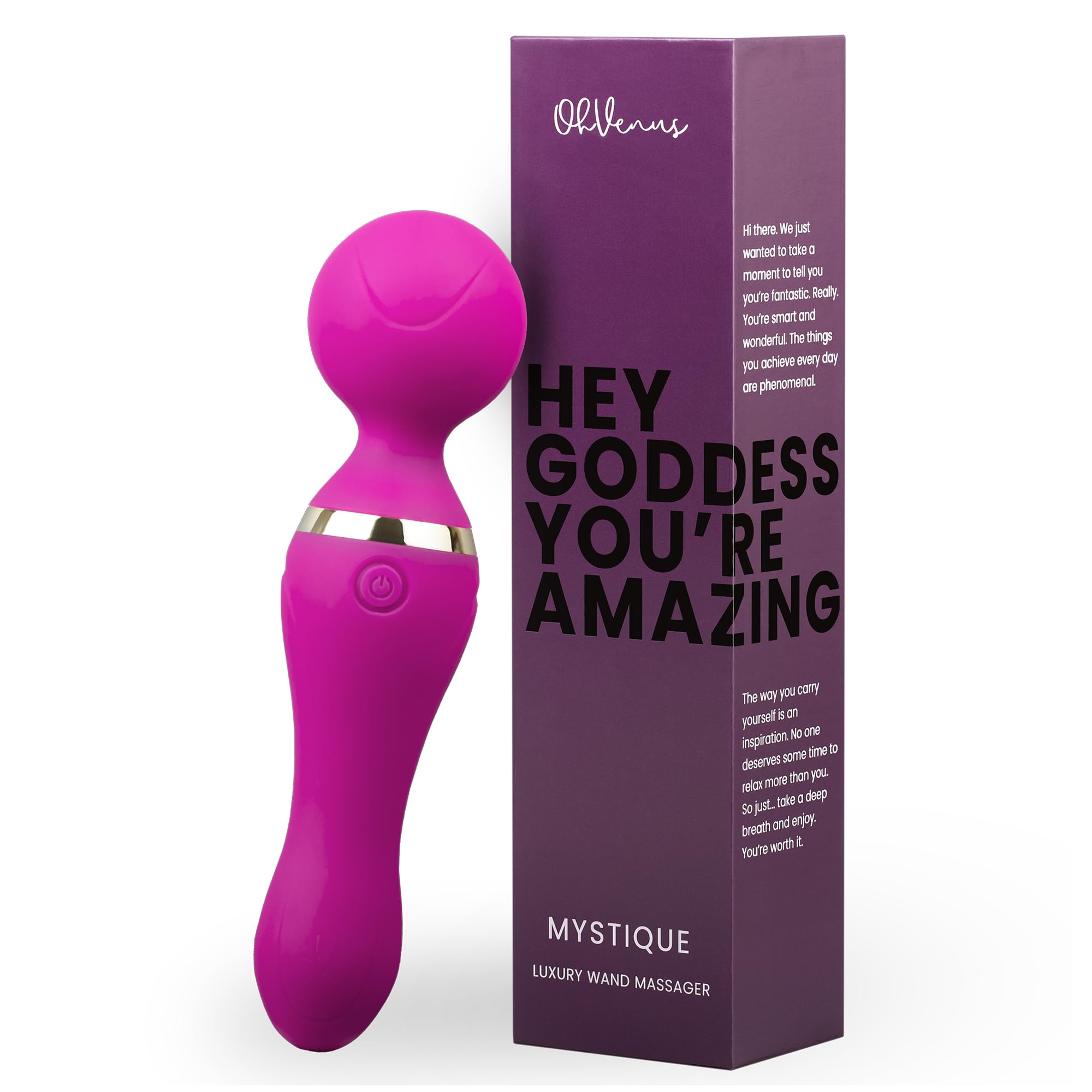 Mystique By OhVenus, Vibrator for Women with Powerful 9-Mode Motor, Rechargeable Vibrator, Sex Toy for Women with Premium Silicone Material, Adult Sex Toy, Clitoral Stimulator, Portable Vibrator