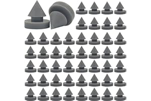 50 Pcs Rubber Door Silencers, 1/2 Inch Diameter Anti Collision Silencer for Frame, Metal Door Slam Preventer Hinge Outlet Muf