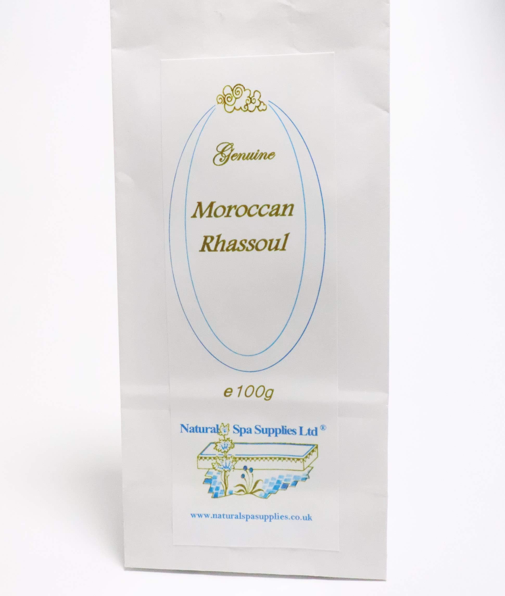 100g Rhassoul, Ghassoul Moroccan Mineral Clay Powder, for Washing Hair, Face and Body. Pure and additive free.