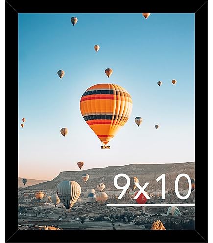 Craig Frames 7171610BK Wood Grain Finish 8 By 32-Inch Picture/Poster Frame, 0.825-Inch Wide, Solid Black